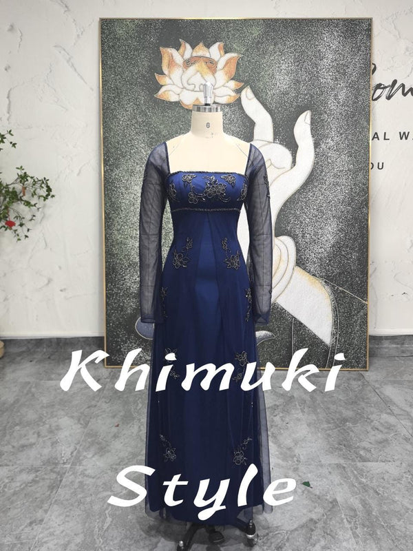 2000S Long Sleeves Prom Dress