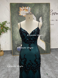 2000S black and blue prom gown