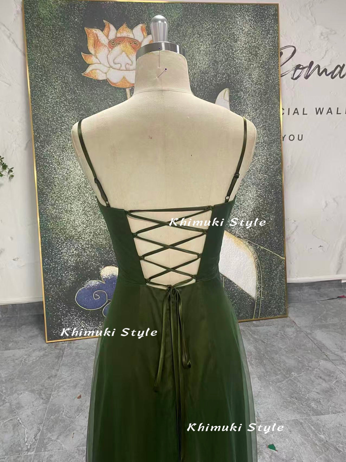 2000S green prom gown