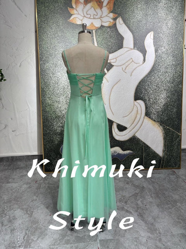 2000s Sage Green Party Dress