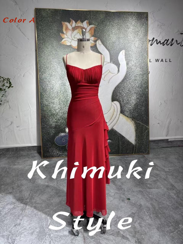 90S Fit and Flare Vintage Red Party Dress