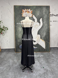 90S Vintage Spaghetti Strap Party Dress
