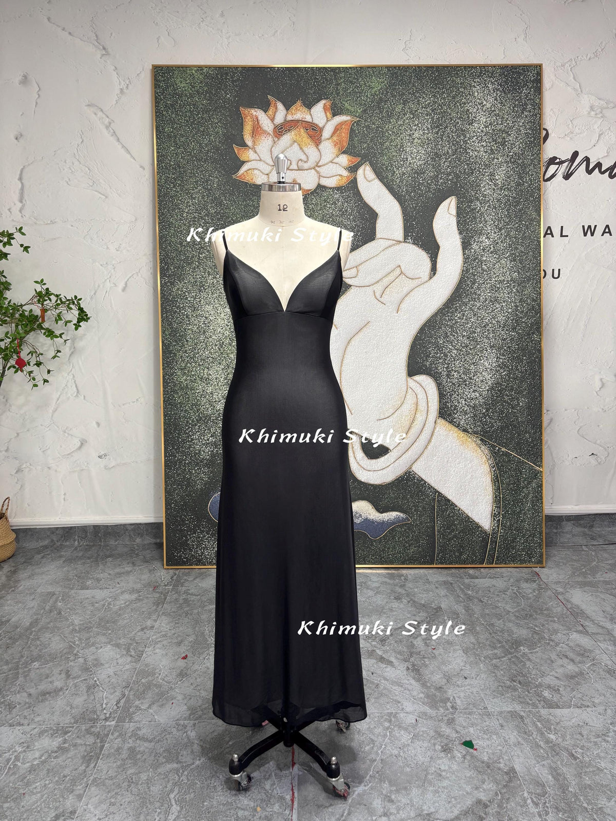 90S Vintage Black and White Prom Dress 