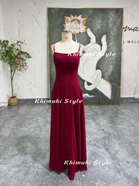 90S Vintage Burgundy Party Dress 