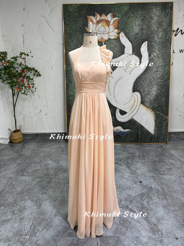 plain bridesmaid dresses Haley Classic Chiffon Bridesmaids Dress