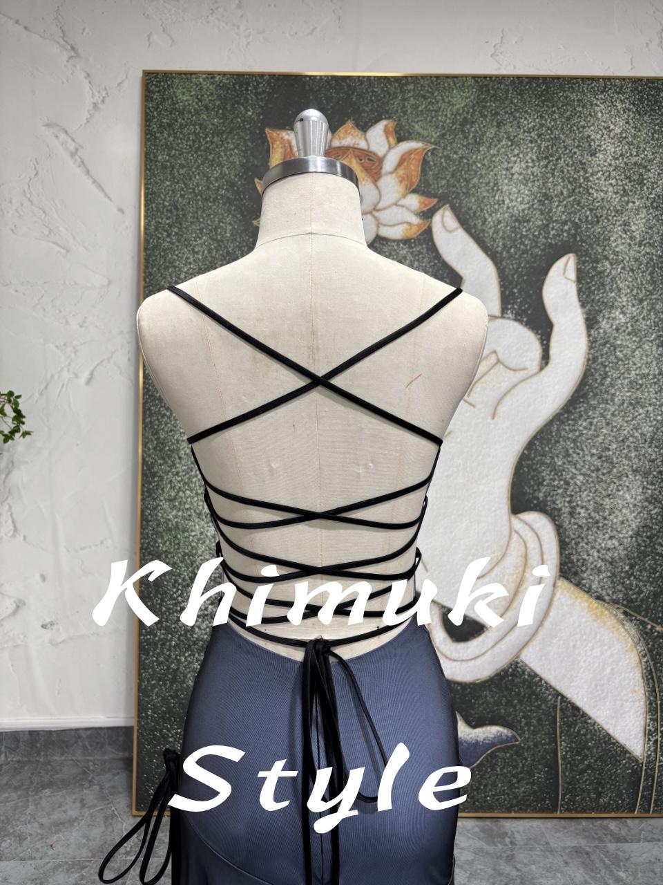 90s Sexy Criss Cross Prom Dress 