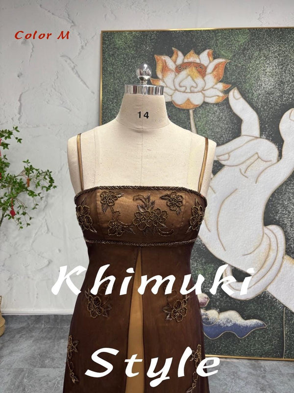 90s Spaghetti Strap Vintage Prom Dress