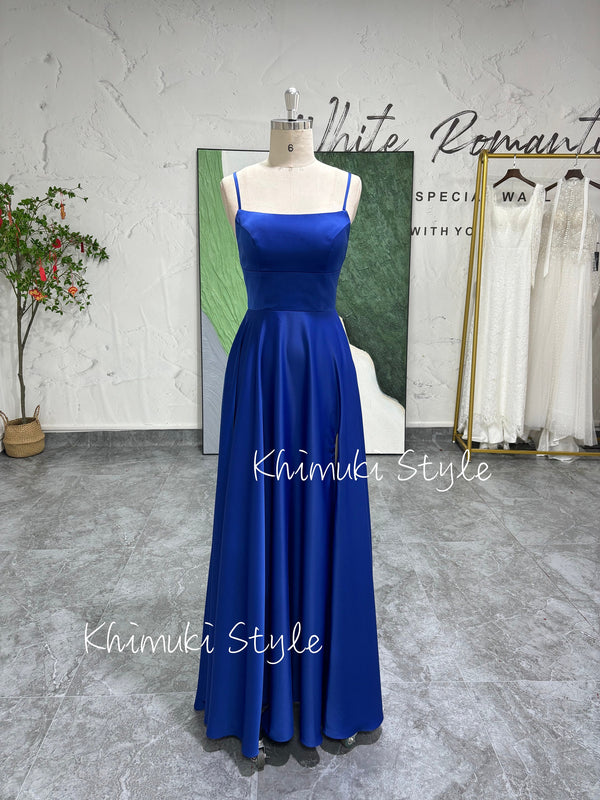 90s Vintage Blue Party Dress