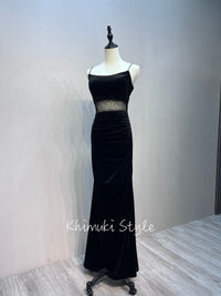 Black Velvet Party Dress