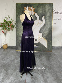 purple prom gown