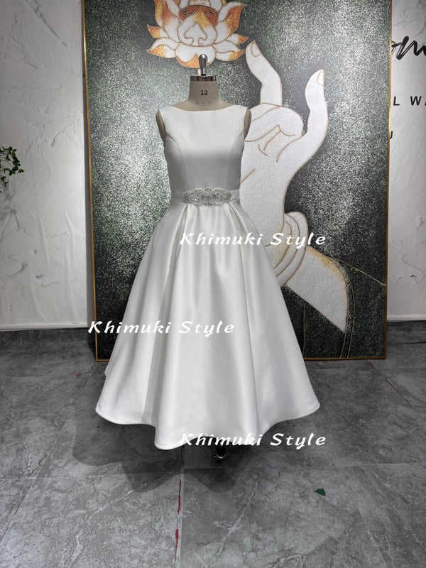 Informal Vintage Ivory Wedding Dress