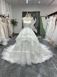  Tiered Skirt Wedding Dress