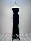 maxi black prom dress