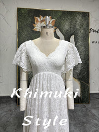 Pregnant Lace Wedding Dress