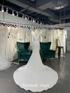 Long Train Ivory Bridal dress