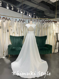 Keyhole Back Wedding Dress