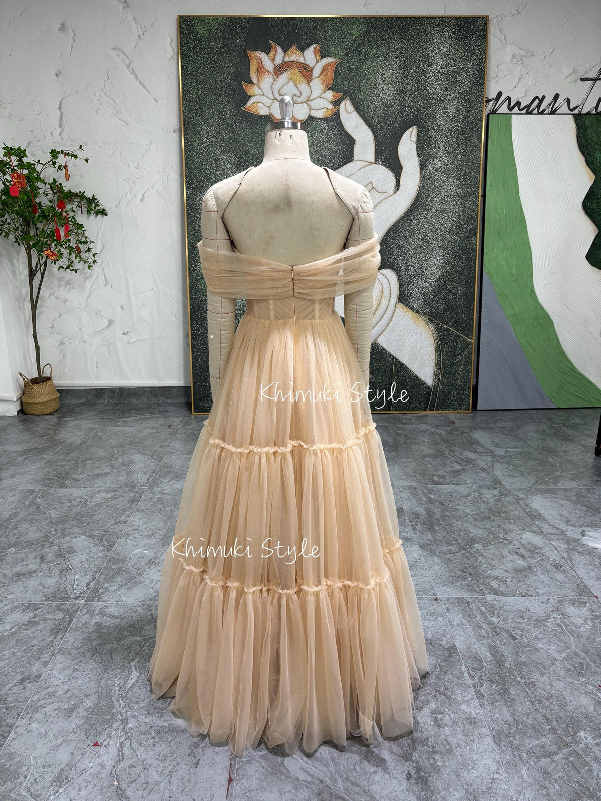 Champagne Wedding Dress