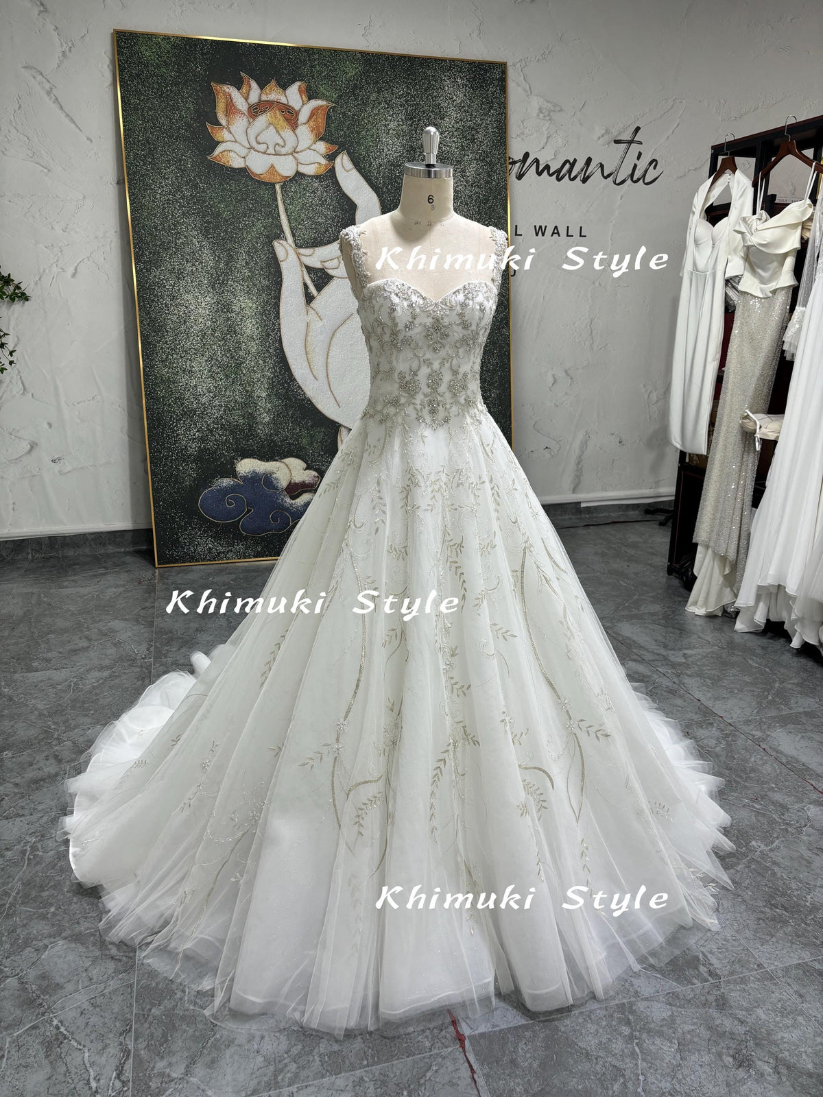 Floral Lace Wedding Dress