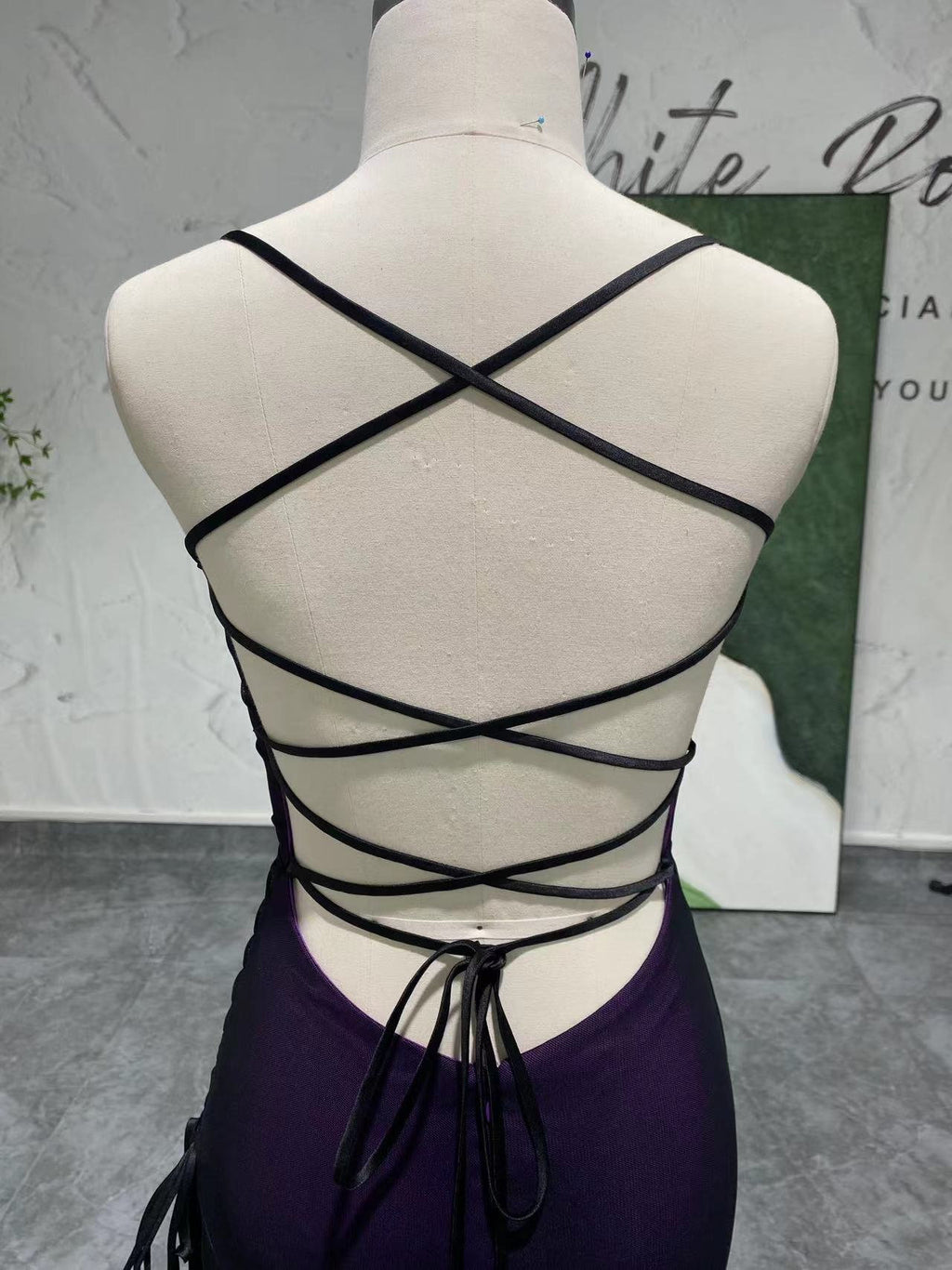 sexy fit and flare prom dress