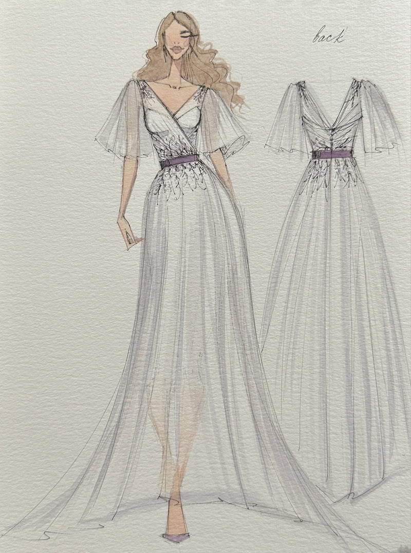 Custom Boho wedding dress from KhimukiStyle