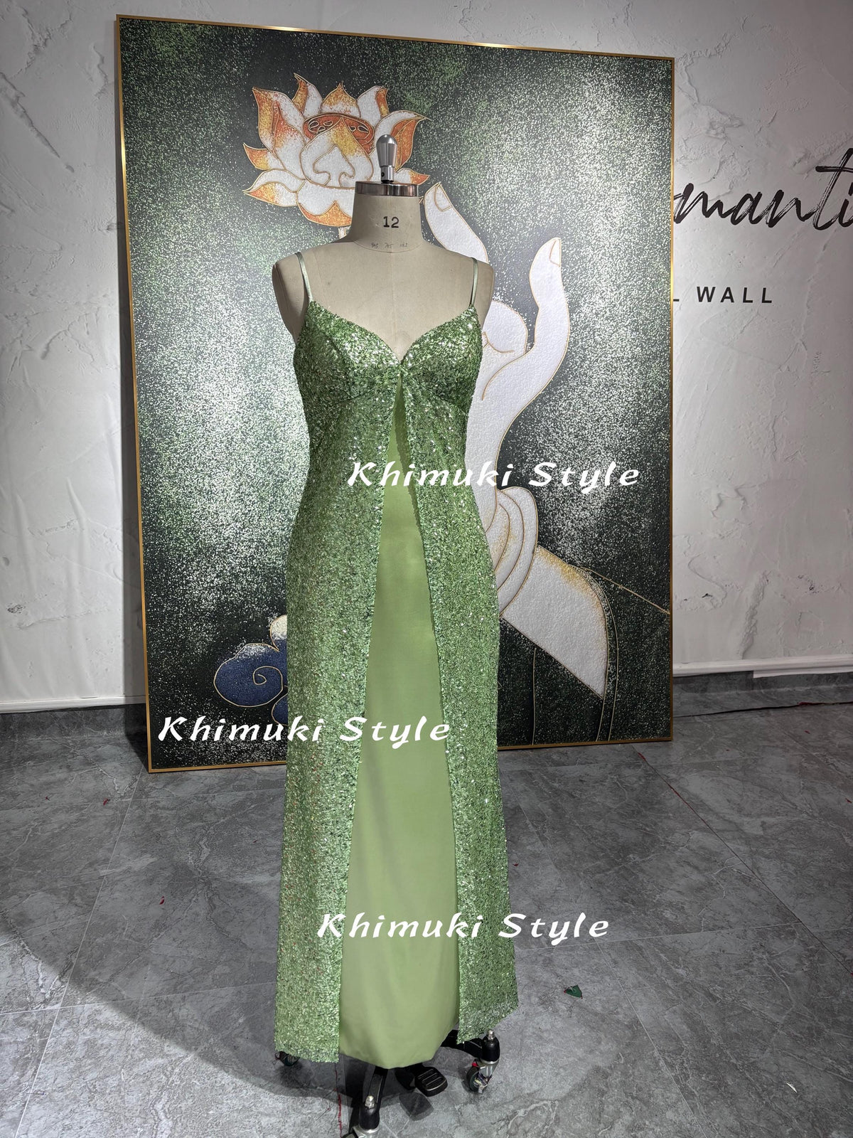 90s slit party dress