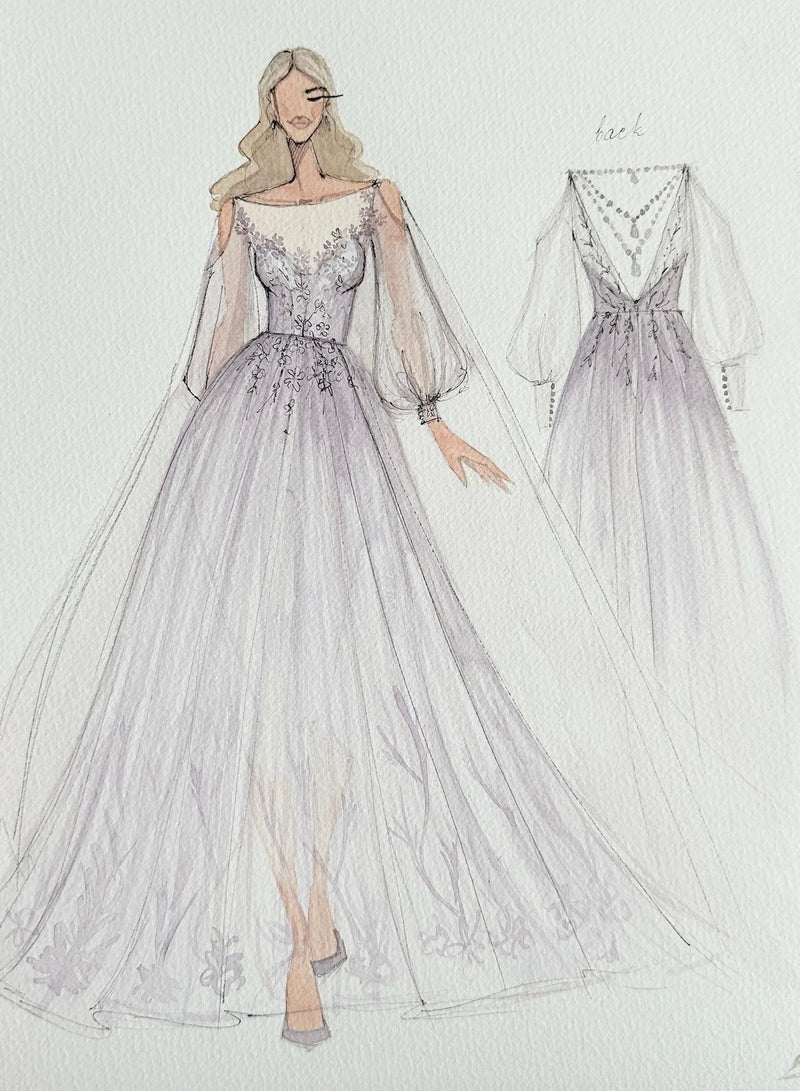 Custom vintage wedding dress from KhimukiStyle