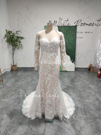 Mermaid lace wedding dress