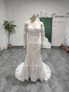 Mermaid lace wedding dress