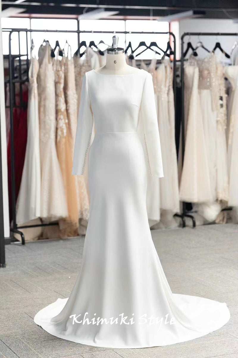  Long Sleeve Bridal Dress