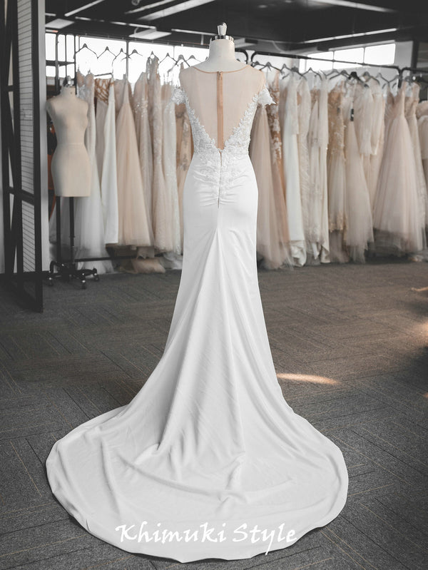 long train wedding dress