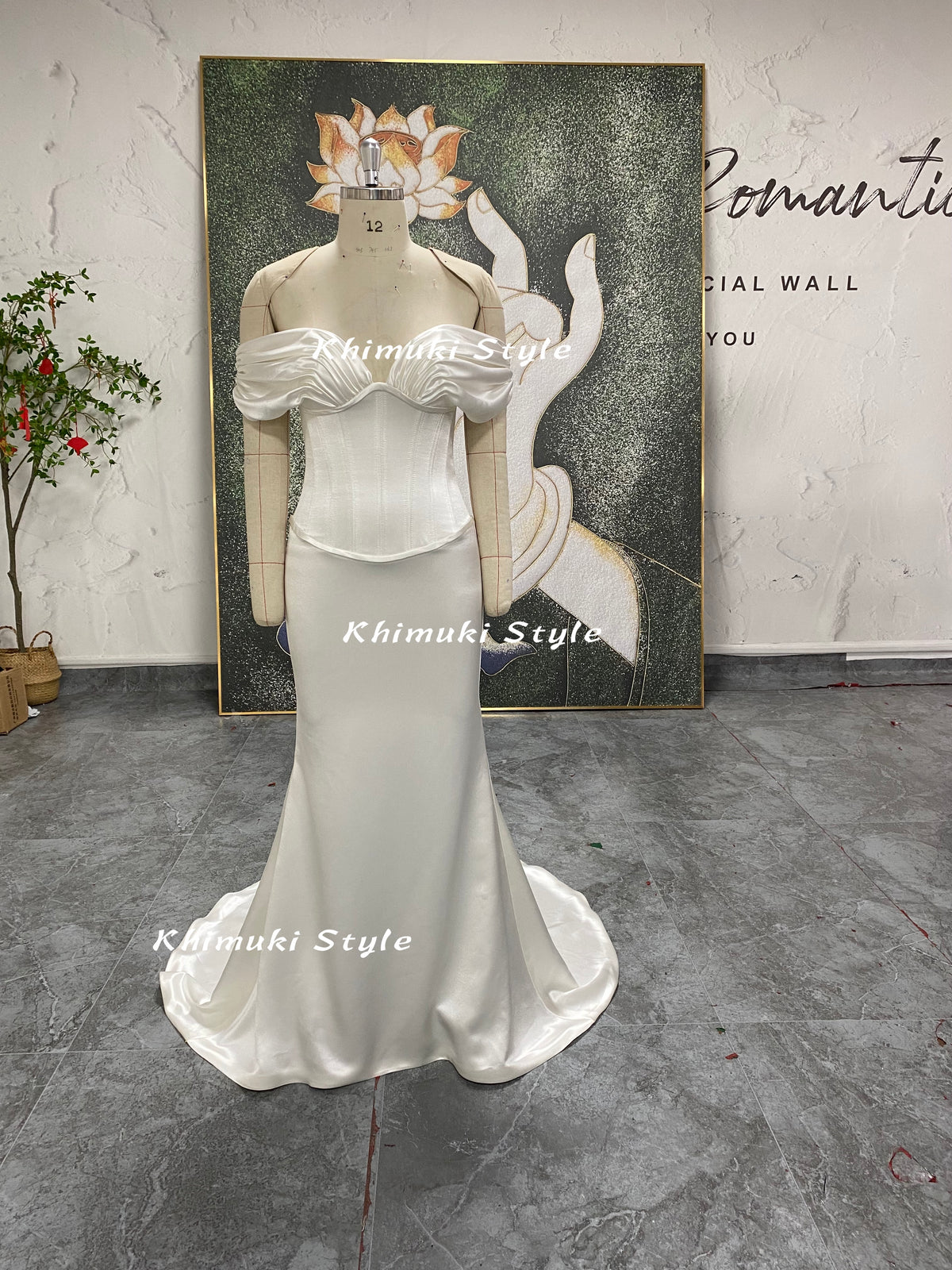 Fit and flare wedding dress