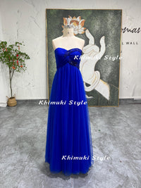 Blue Tulle Evening dress 