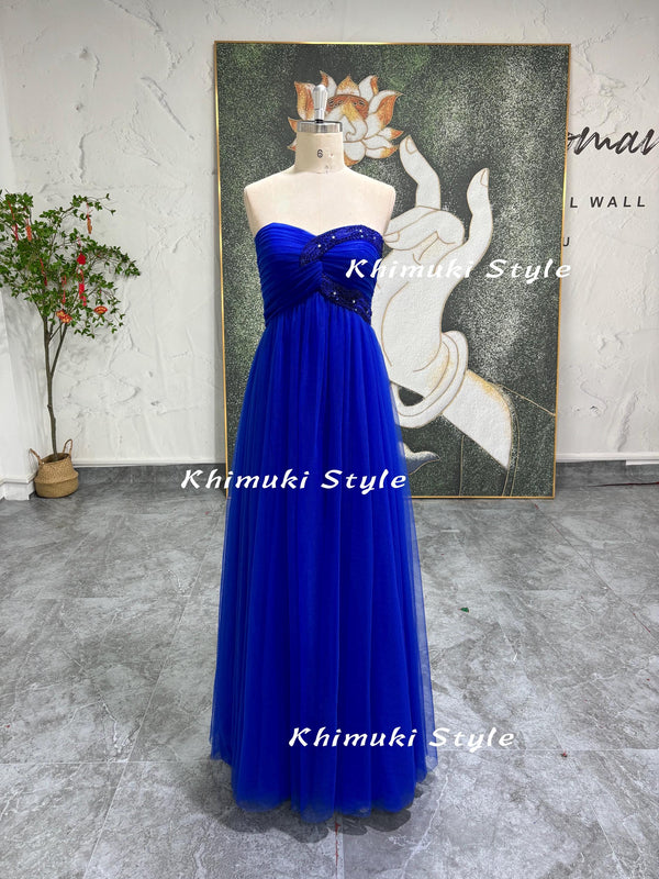 Blue Tulle Evening dress 