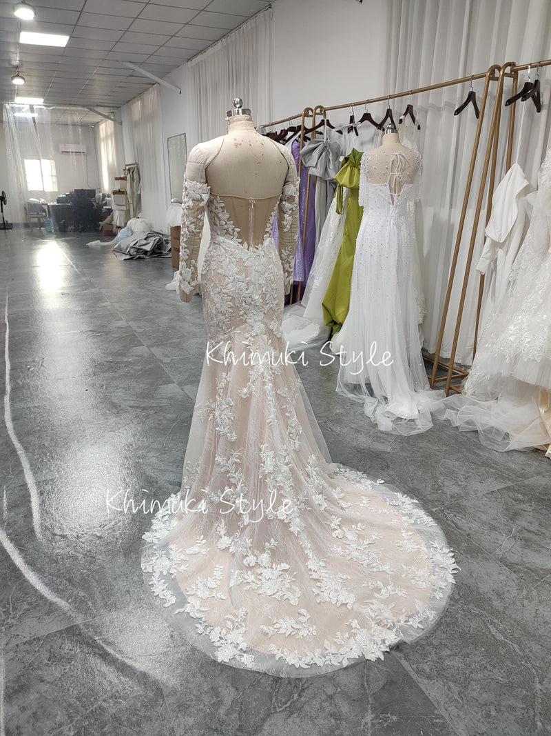 Fit Maxi Lace Bridal Dresses