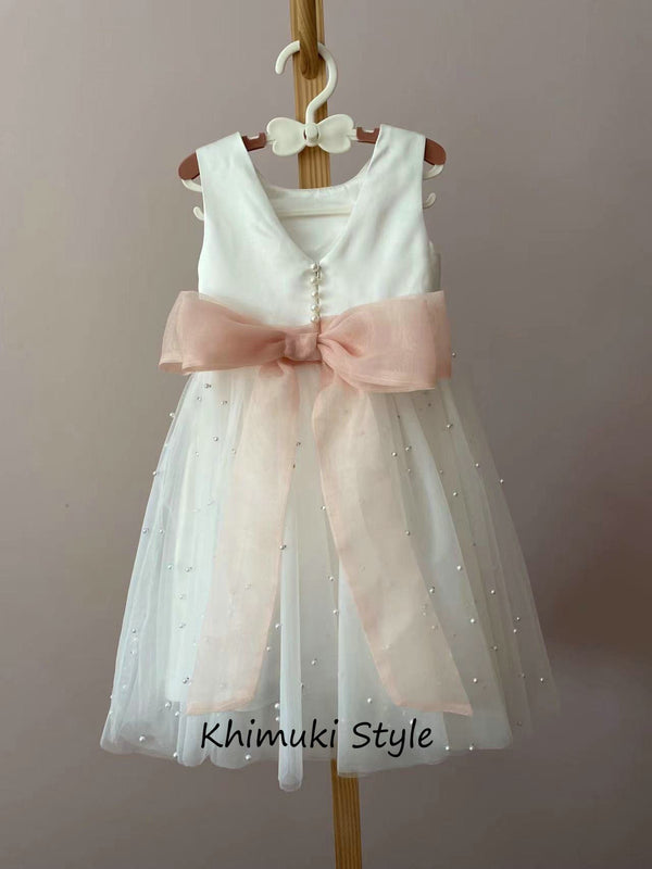 Pearl Flower Girl Dress 