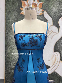 Gradient Blue Party Dress