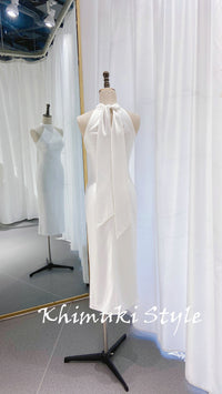 Fit and Flare Short Bridal Dress 