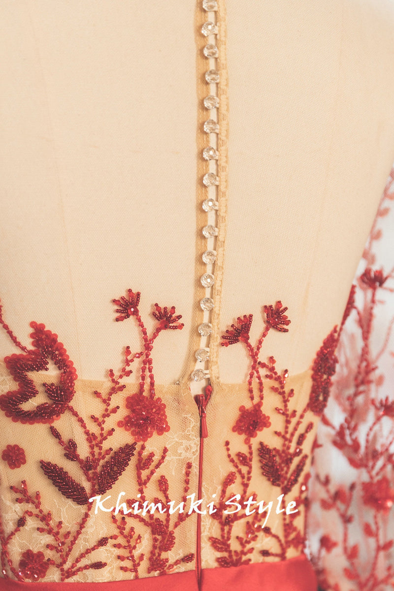 Handmade Floral Bride Dress