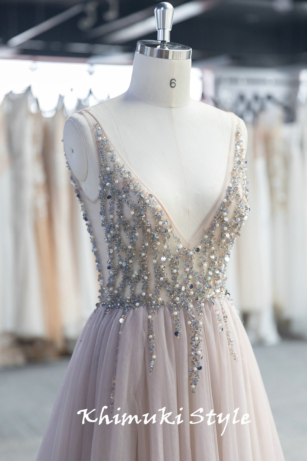 Handmade Beaded Bridal Dress