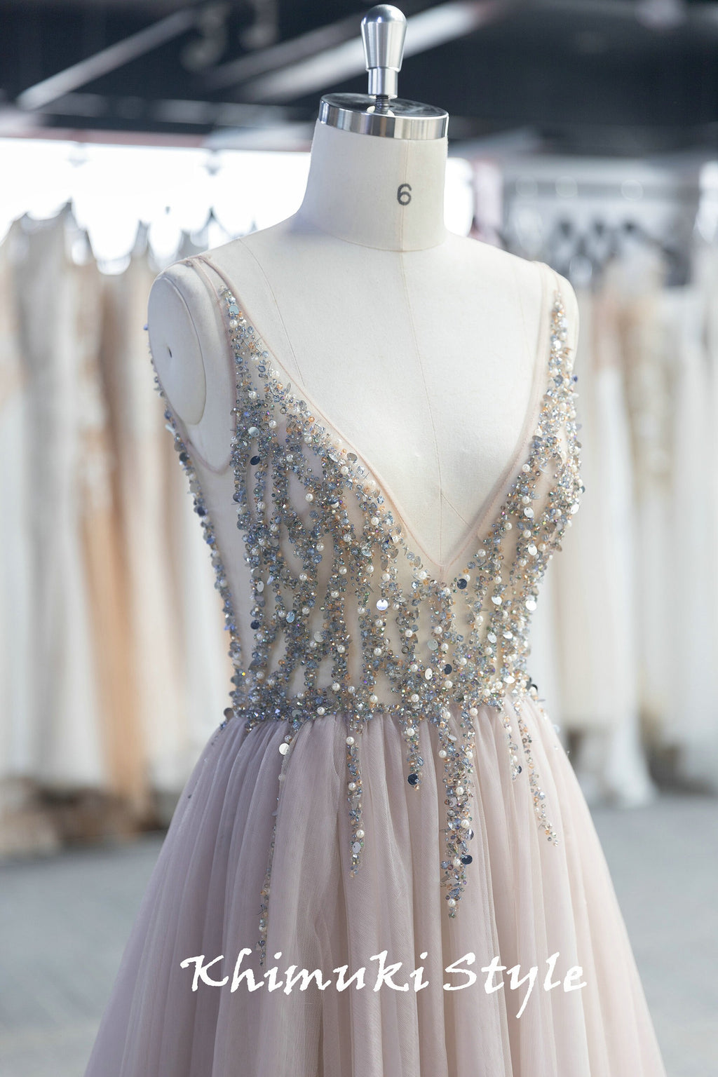 Handmade Beaded Bridal Dress