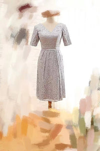 Half Sleeve Brides Dress