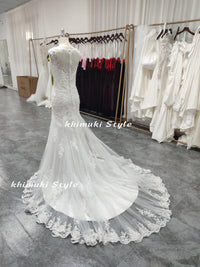 Mermaid Floral Lace Wedding Dress