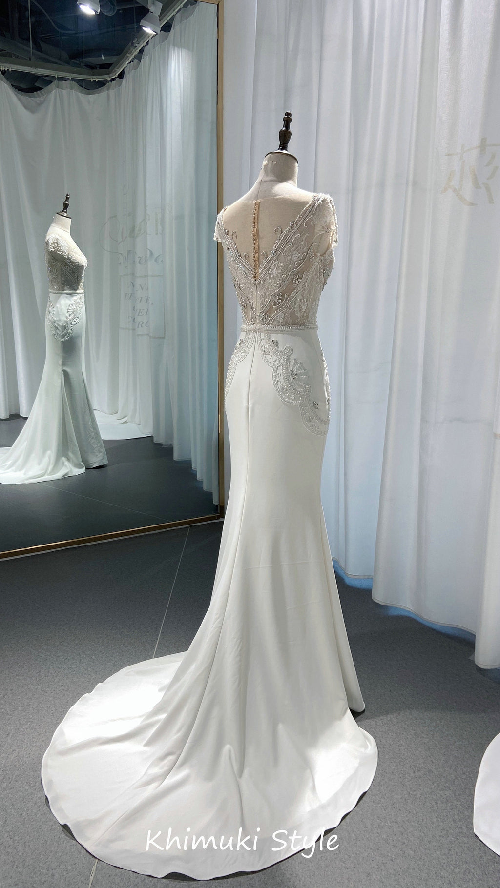 long train bridal dress