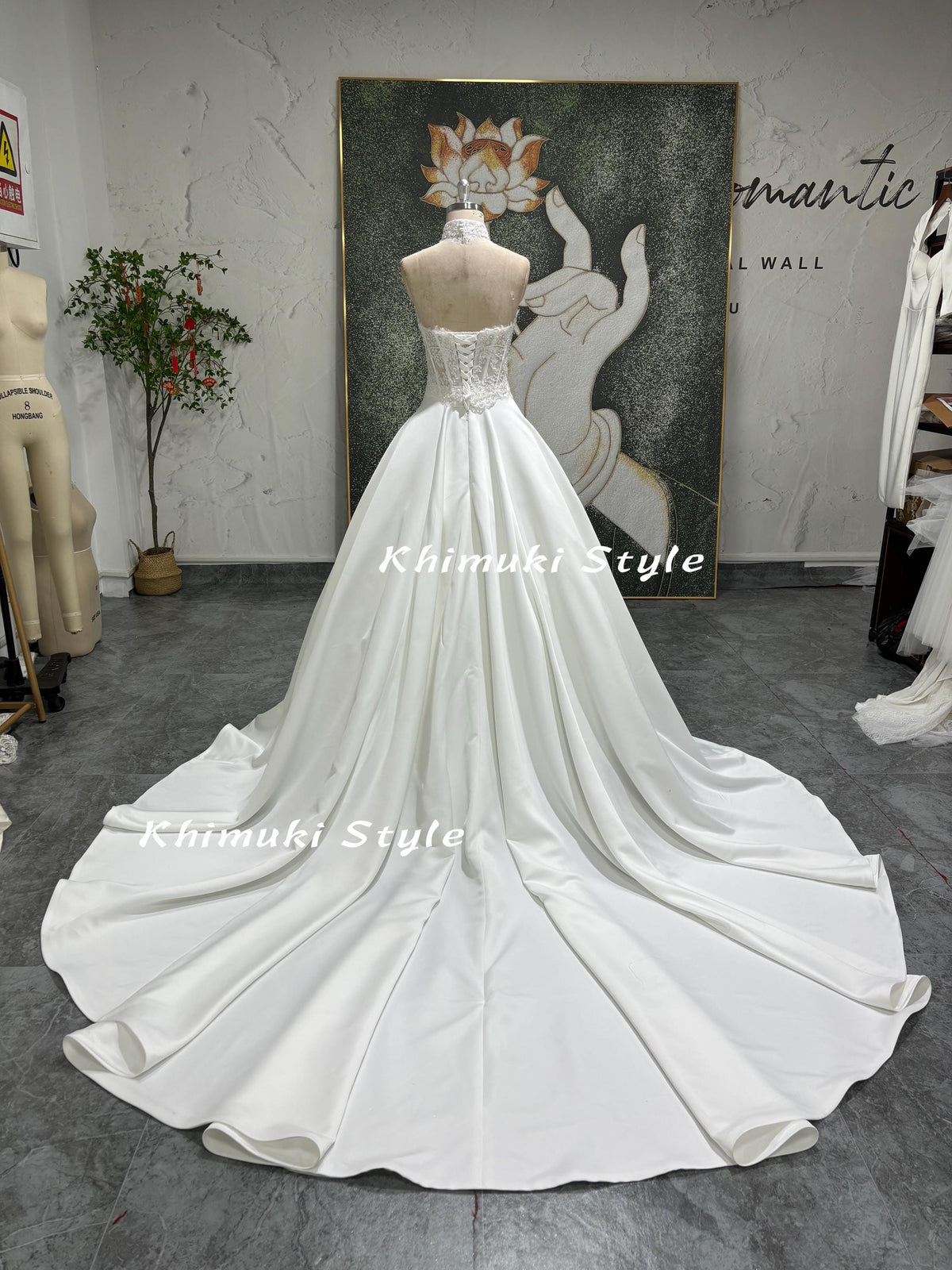 Long Train Ball Gown 