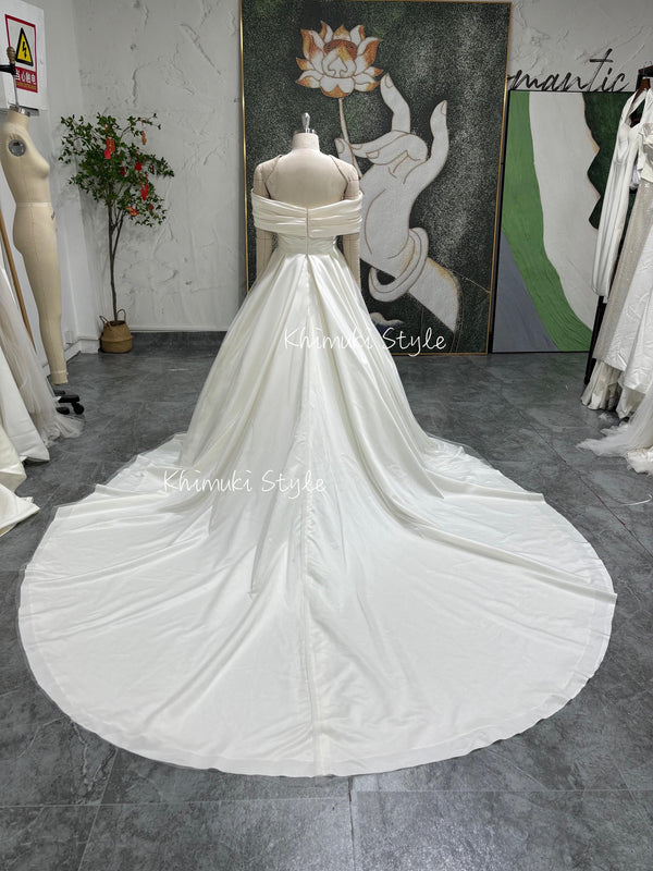 Long Train Wedding Dress