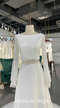 Modest Boho bridal dresses