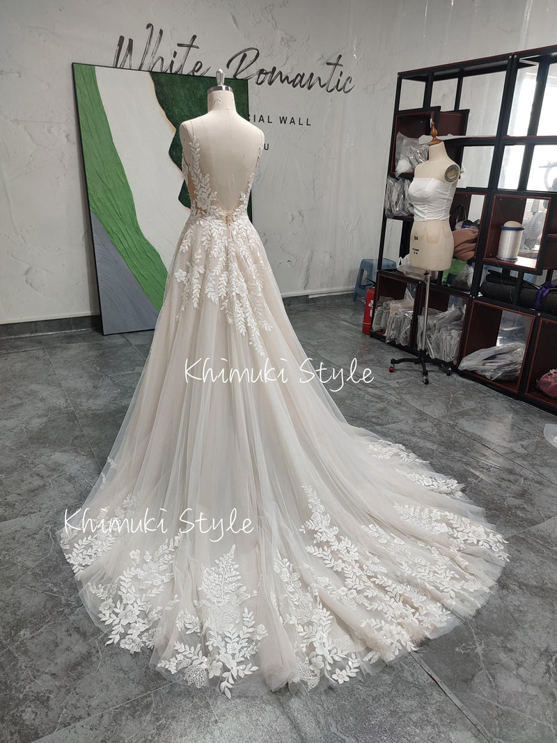 summer colorful bridal dress