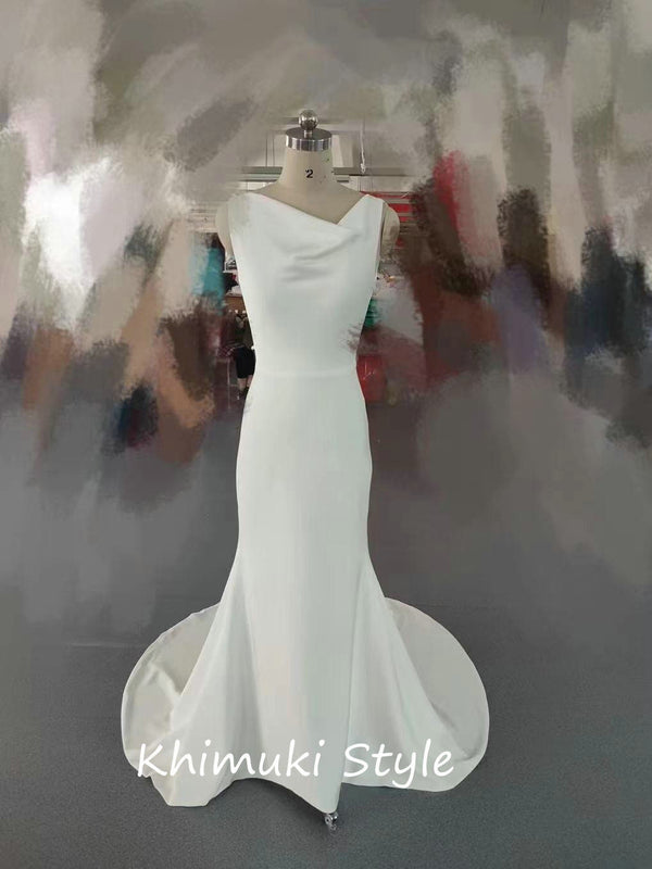  Low Back  Wedding Dress