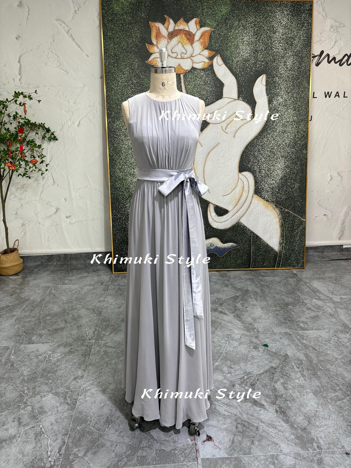Gray Bridesmaid Dress