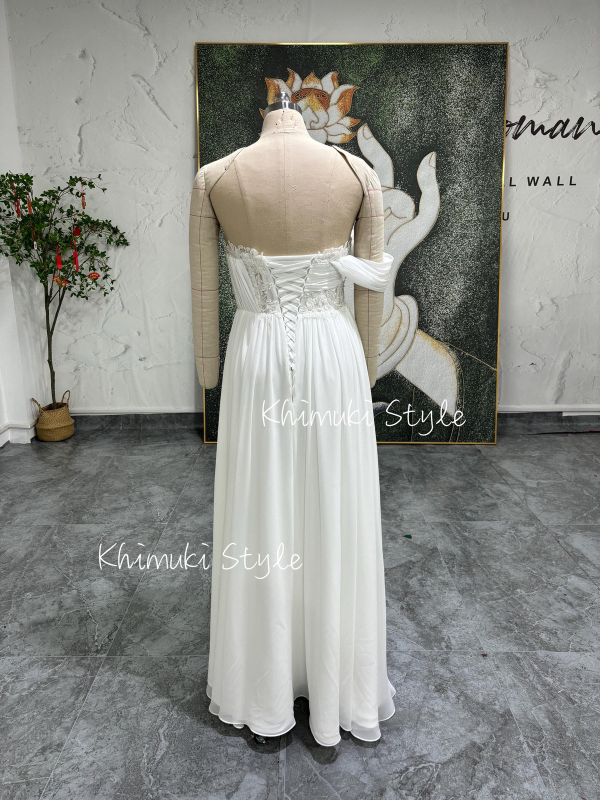 maxi bridal dress